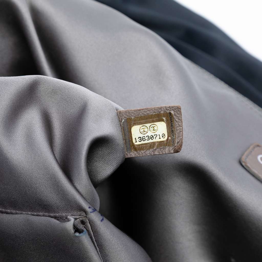 Chanel Extra Large CC Quilted Satin Single Flap - Side view