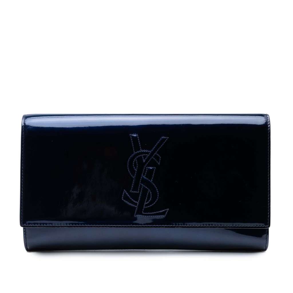 Saint Laurent Large Patent Belle De Jour Clutch