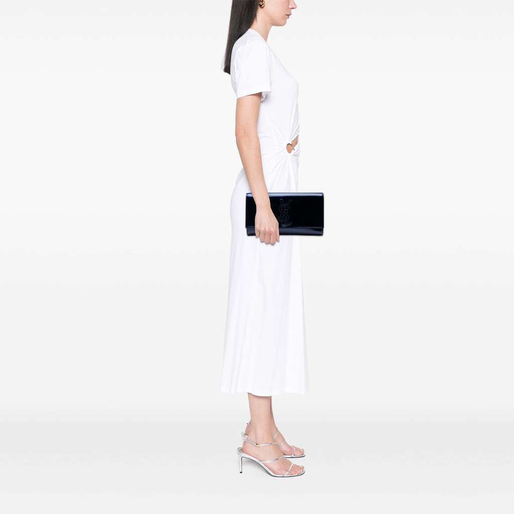 Saint Laurent Large Patent Belle De Jour Clutch - Detail 2
