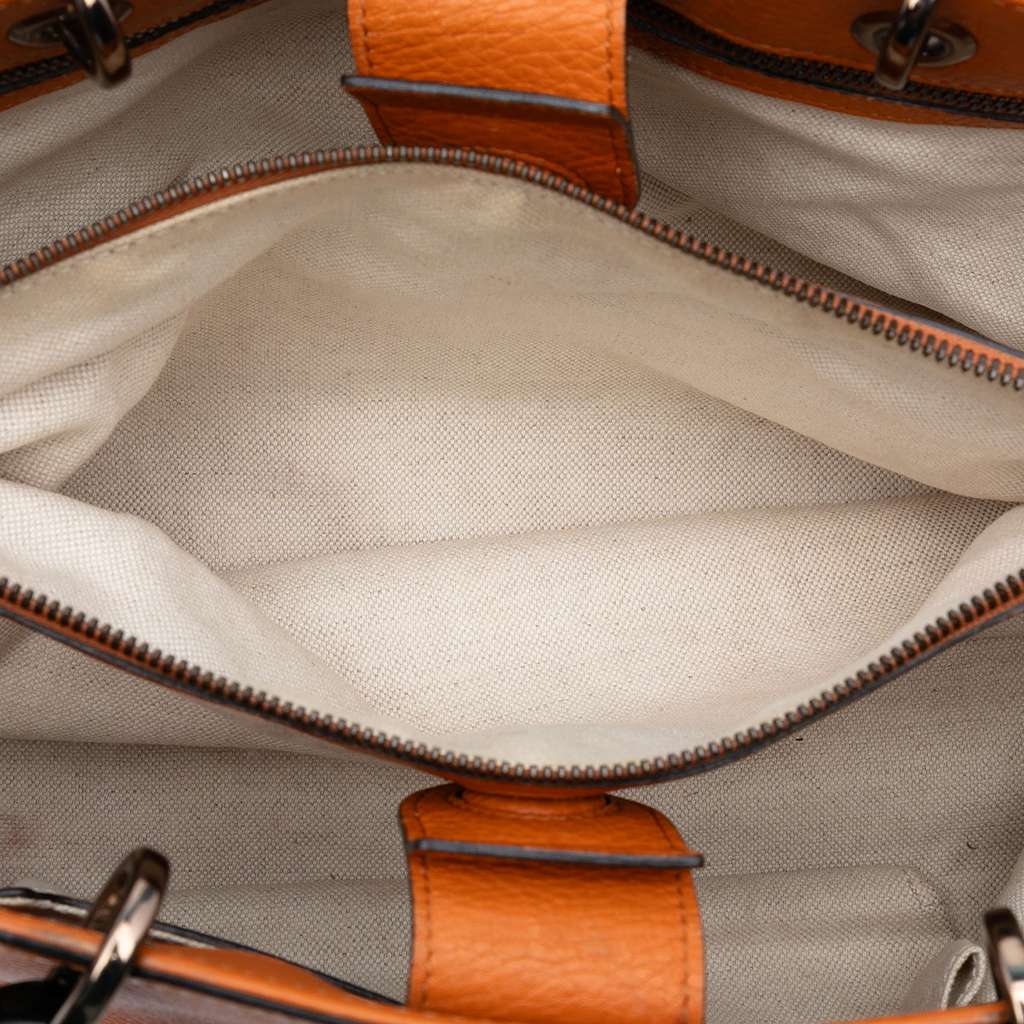 Gucci Medium Calfskin Bamboo Shopper Satchel - 4