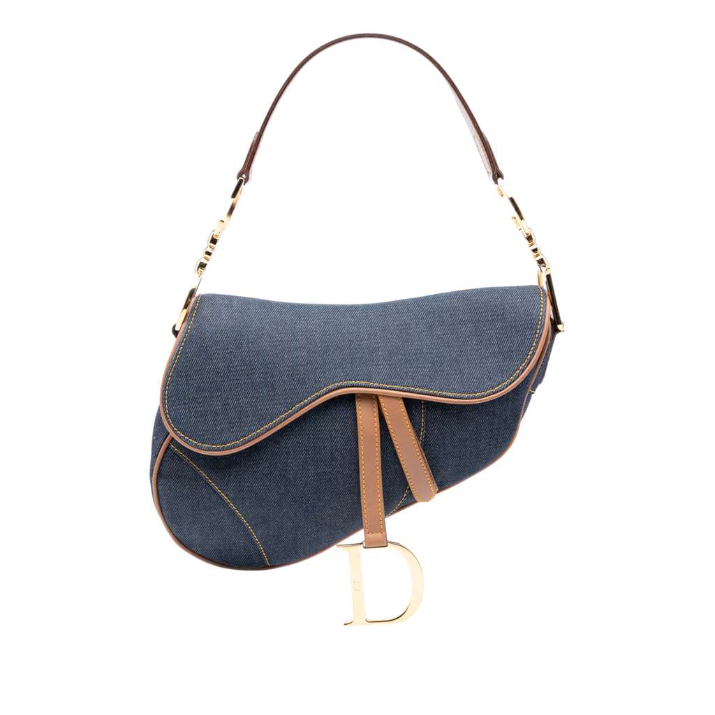 Dior Denim Saddle Bag