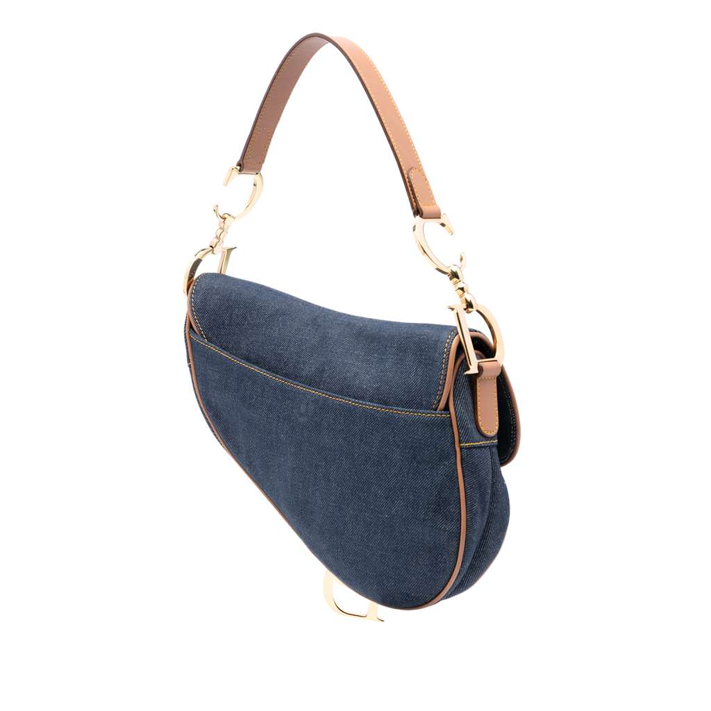 Dior Denim Saddle Bag - 2