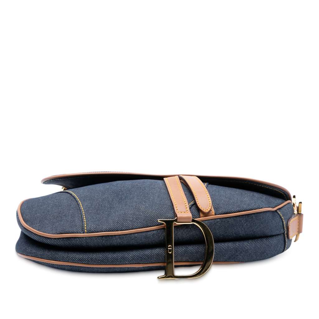 Dior Denim Saddle Bag - 3