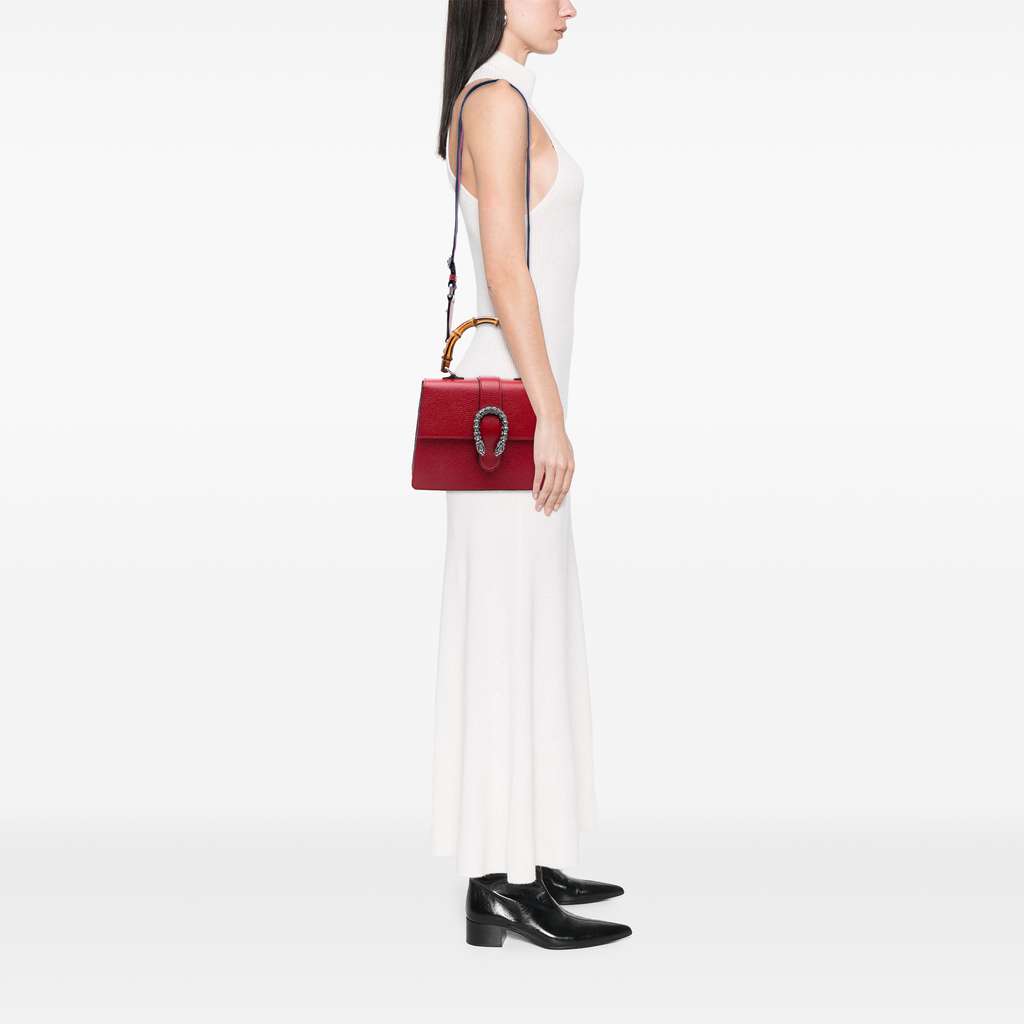 Gucci Medium Bamboo Dionysus Web Satchel - Detail 2