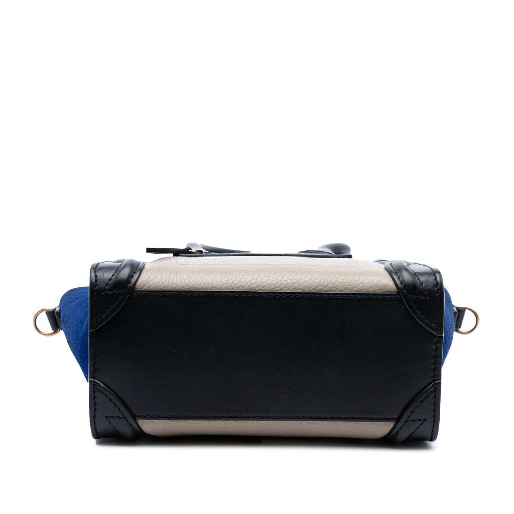 Celine Nano Tricolor Leather Luggage Tote - Image 6