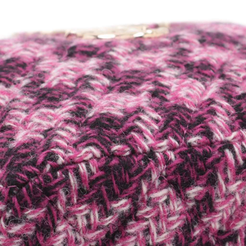 Chanel CC Tweed Houndstooth Clutch On Chain - Image 12