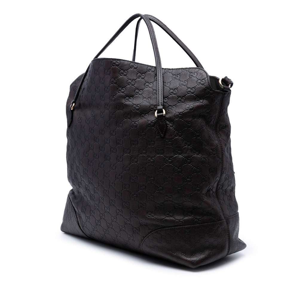 Gucci Large Guccissima Bree Fold Over Tote - Back view