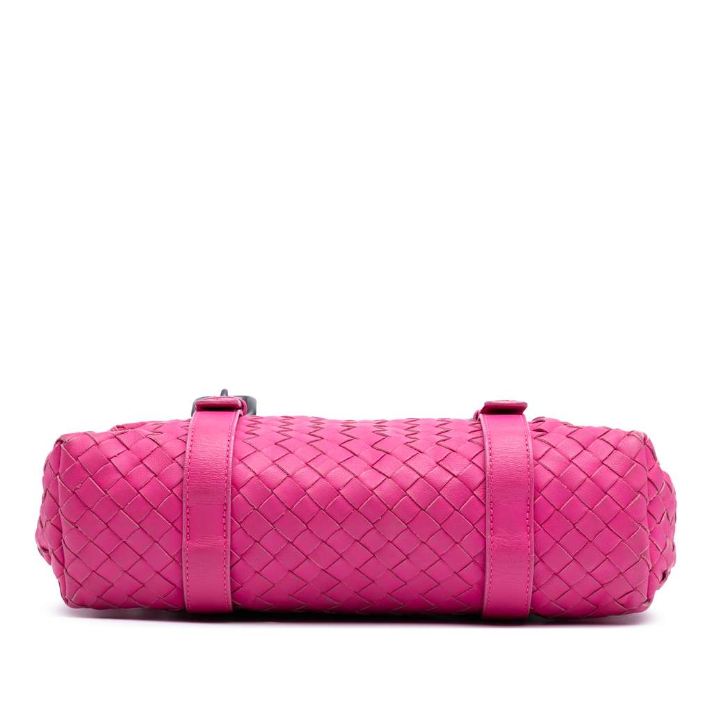 Bottega Veneta Nappa Intrecciato Flap Satchel - Image 6