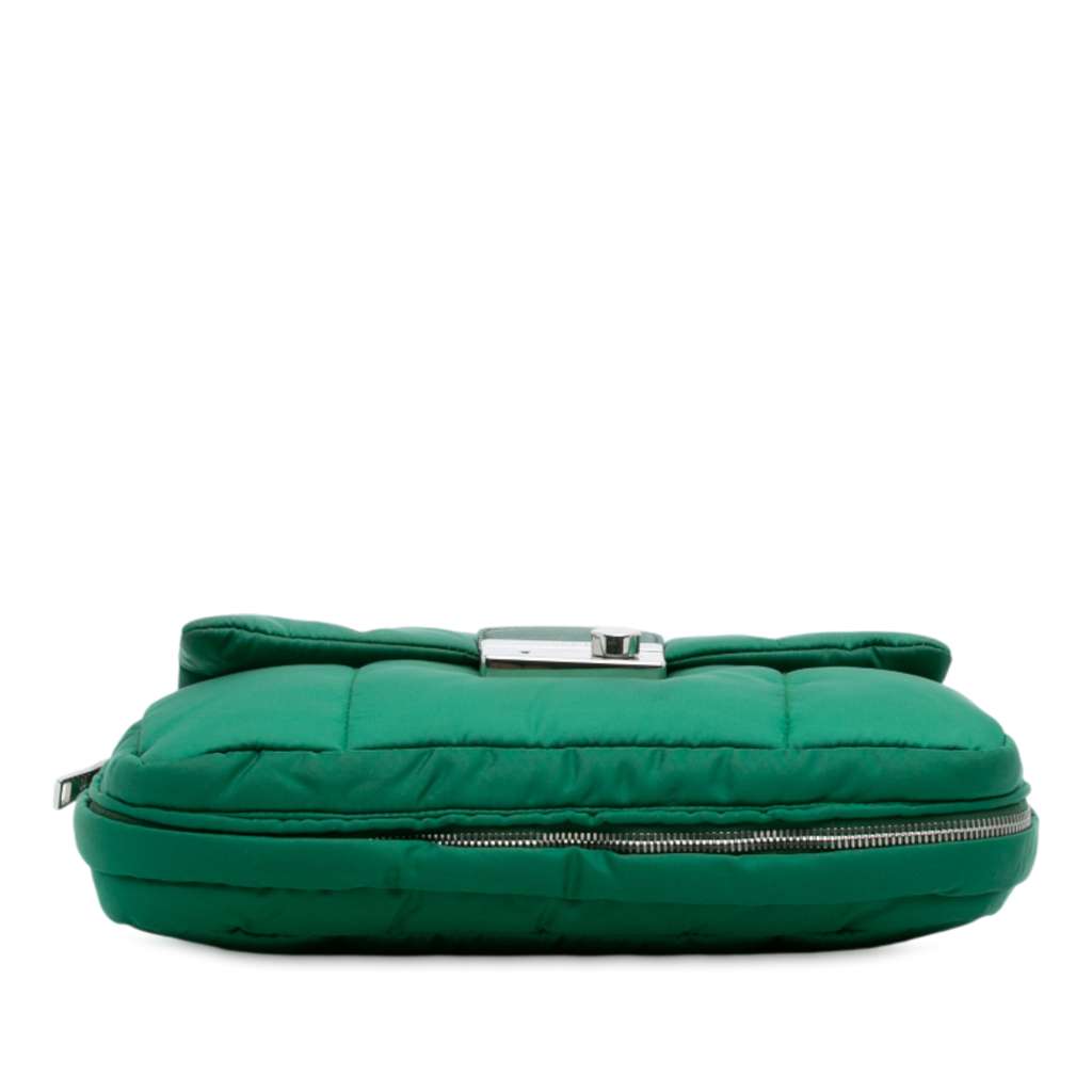 Prada Tessuto Bomber Sound Lock Chain Flap - Image 6