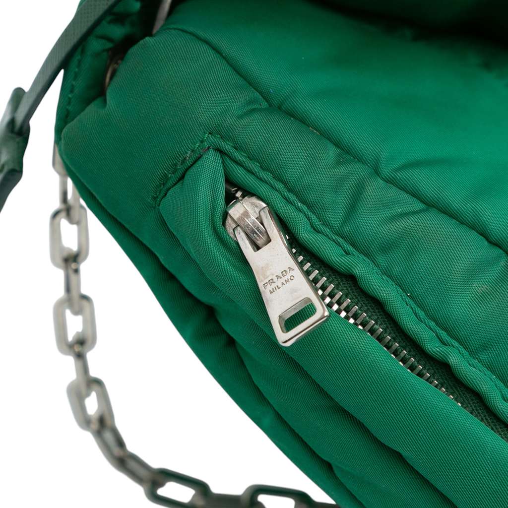 Prada Tessuto Bomber Sound Lock Chain Flap - Detail 2