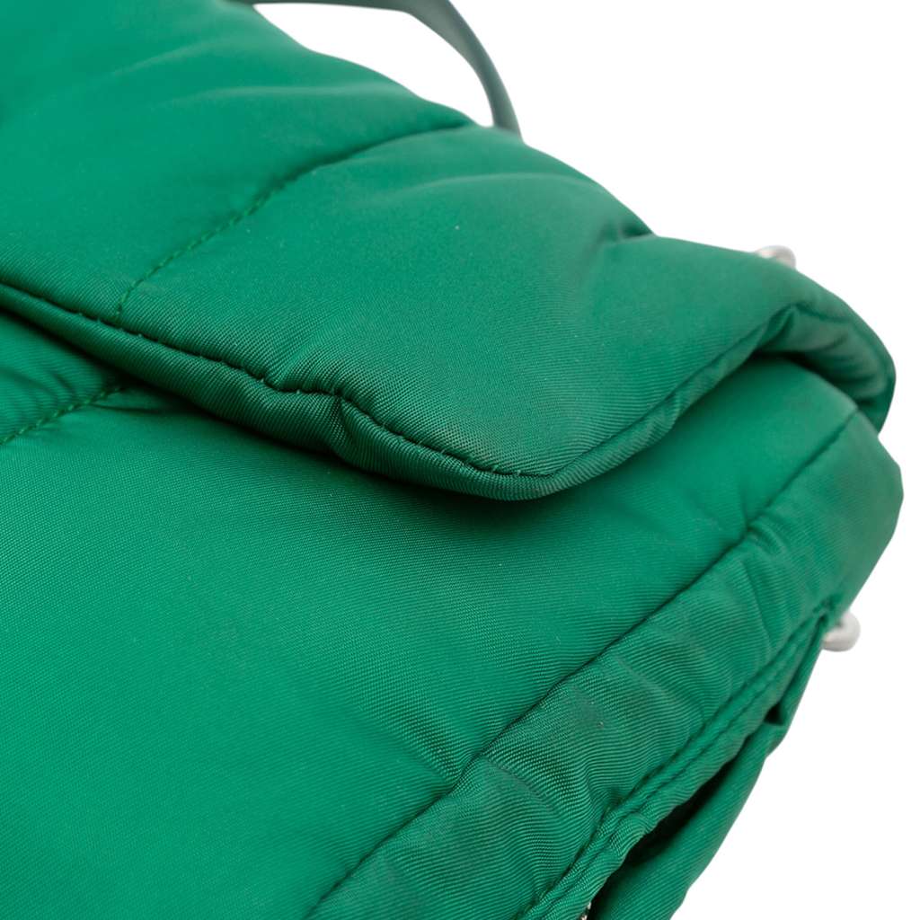 Prada Tessuto Bomber Sound Lock Chain Flap - Image 10