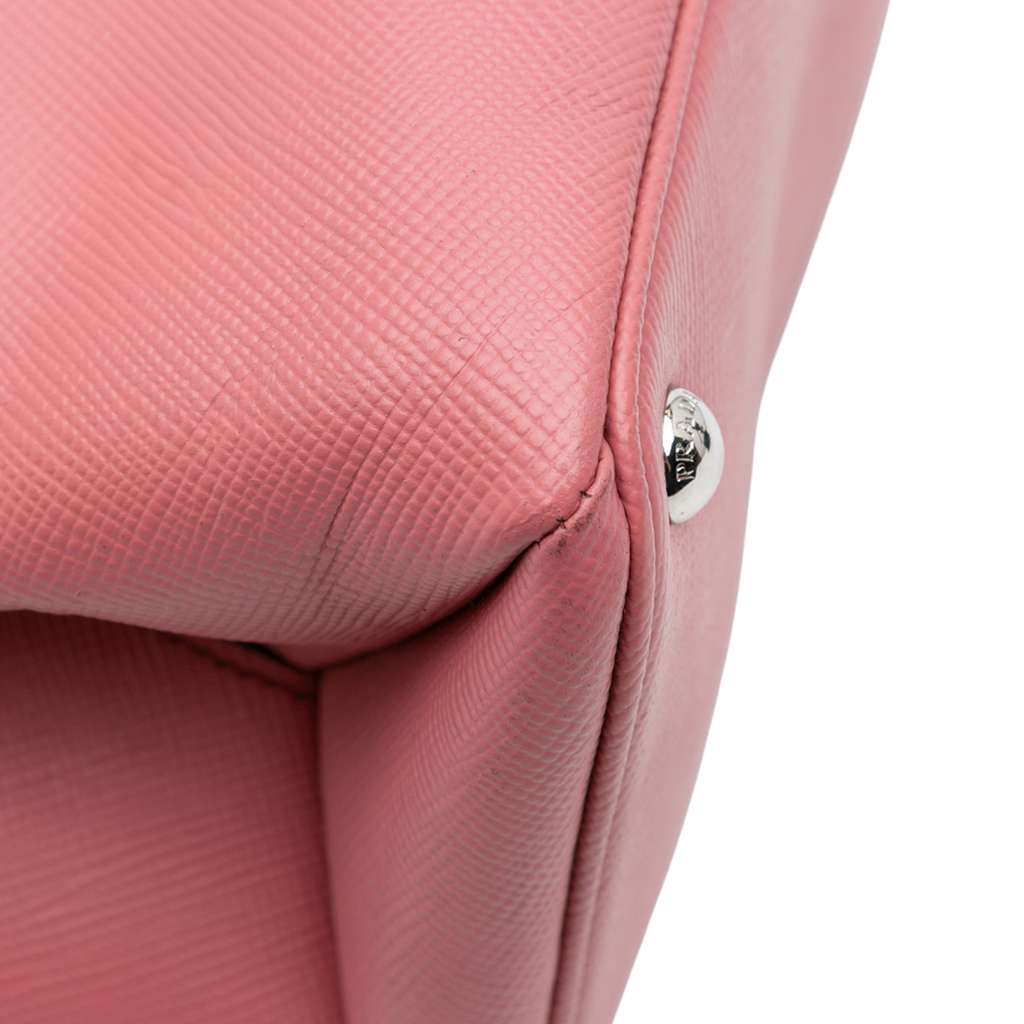 Prada Saffiano Cuir Turnlock Twin Satchel - Detail 2