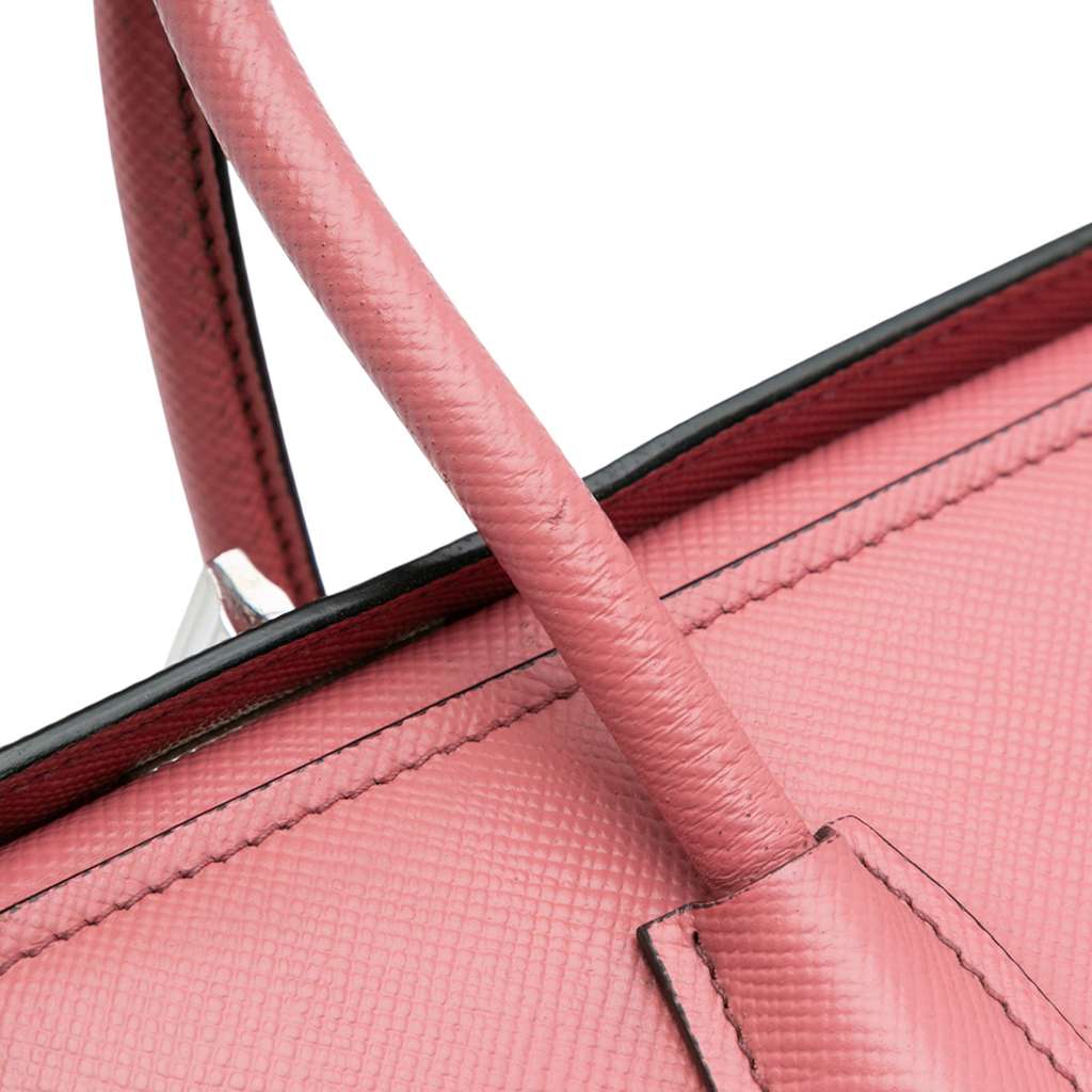 Prada Saffiano Cuir Turnlock Twin Satchel - Image 11