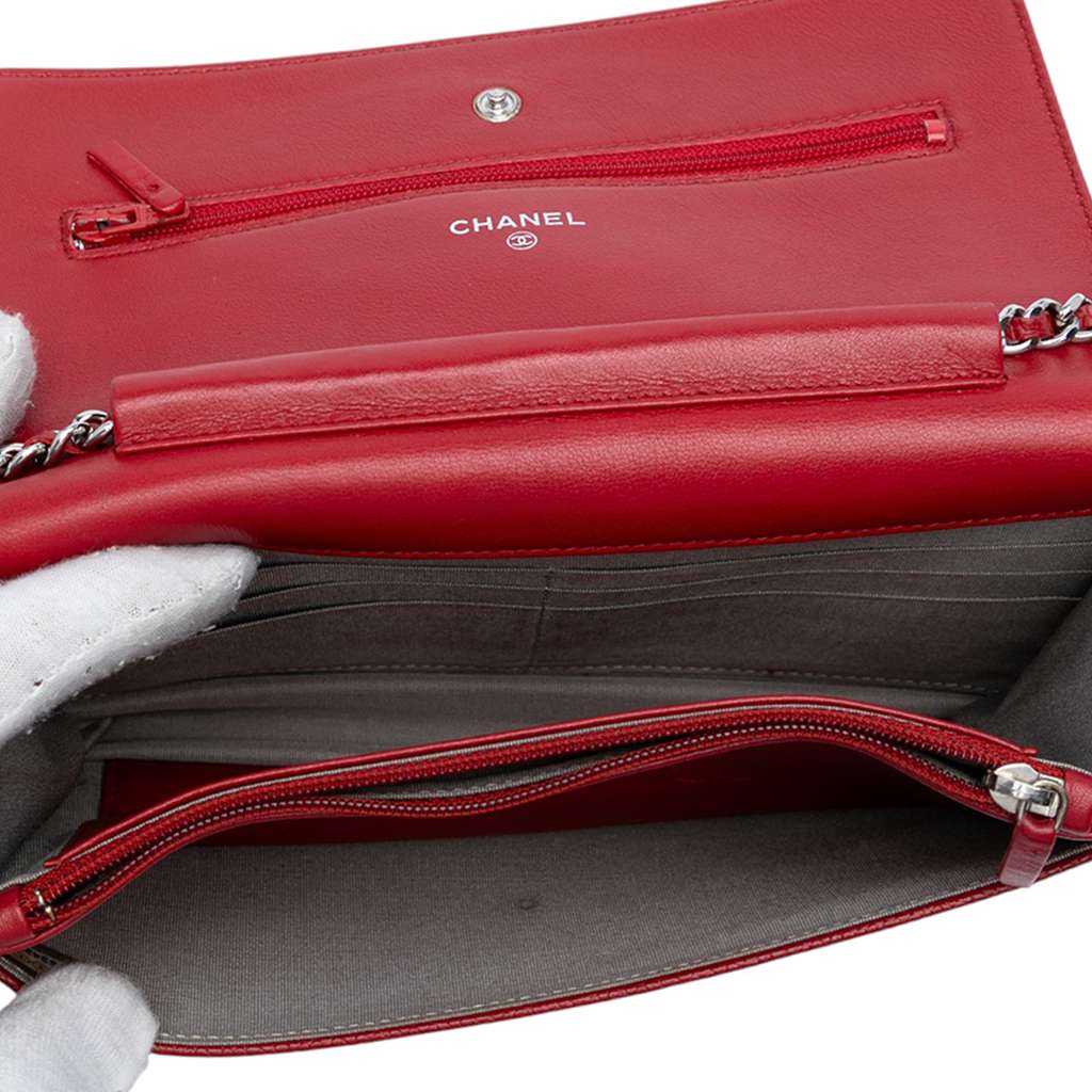 Chanel CC Caviar Wallet On Chain - 4