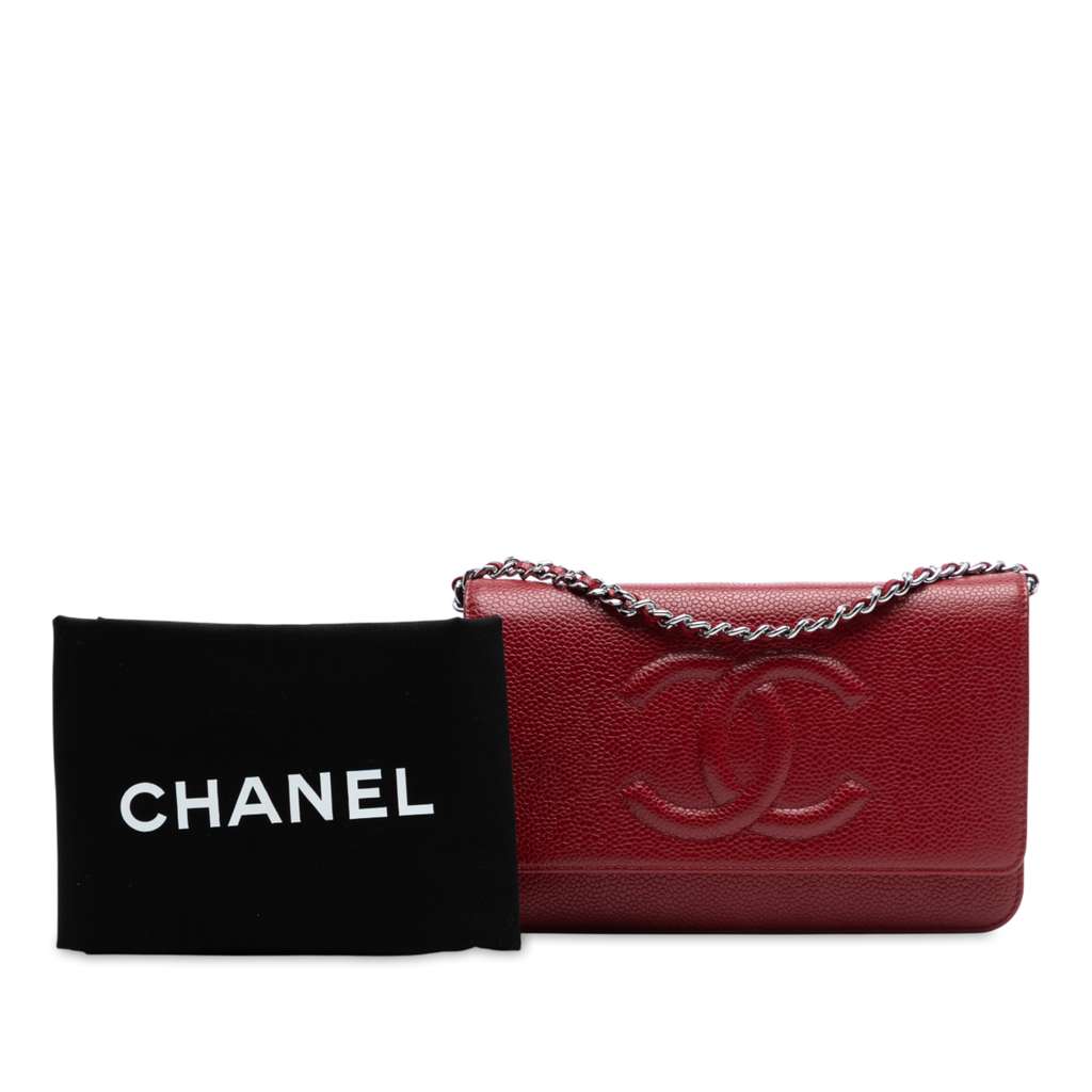 Chanel CC Caviar Wallet On Chain - Image 10