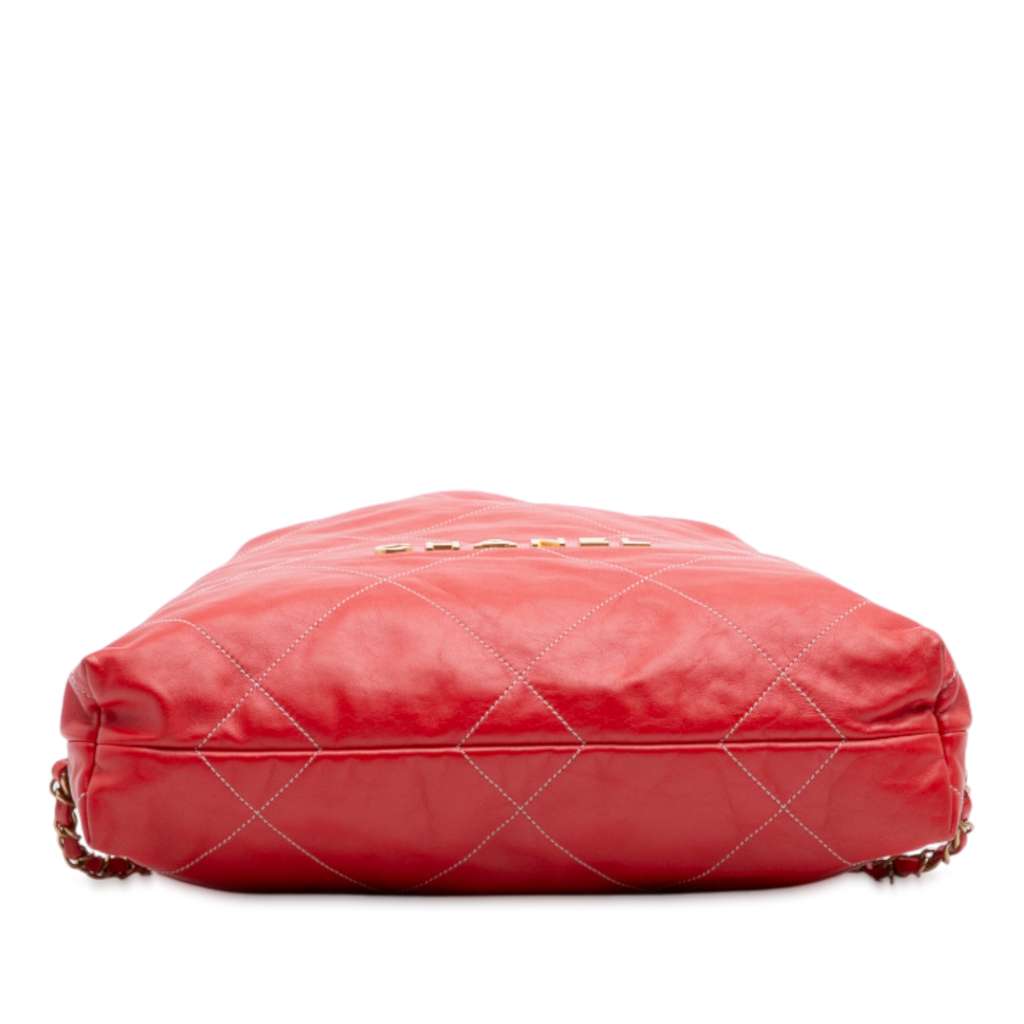 Chanel Large Shiny Quilted Calfskin 22 Backpack - Image 6