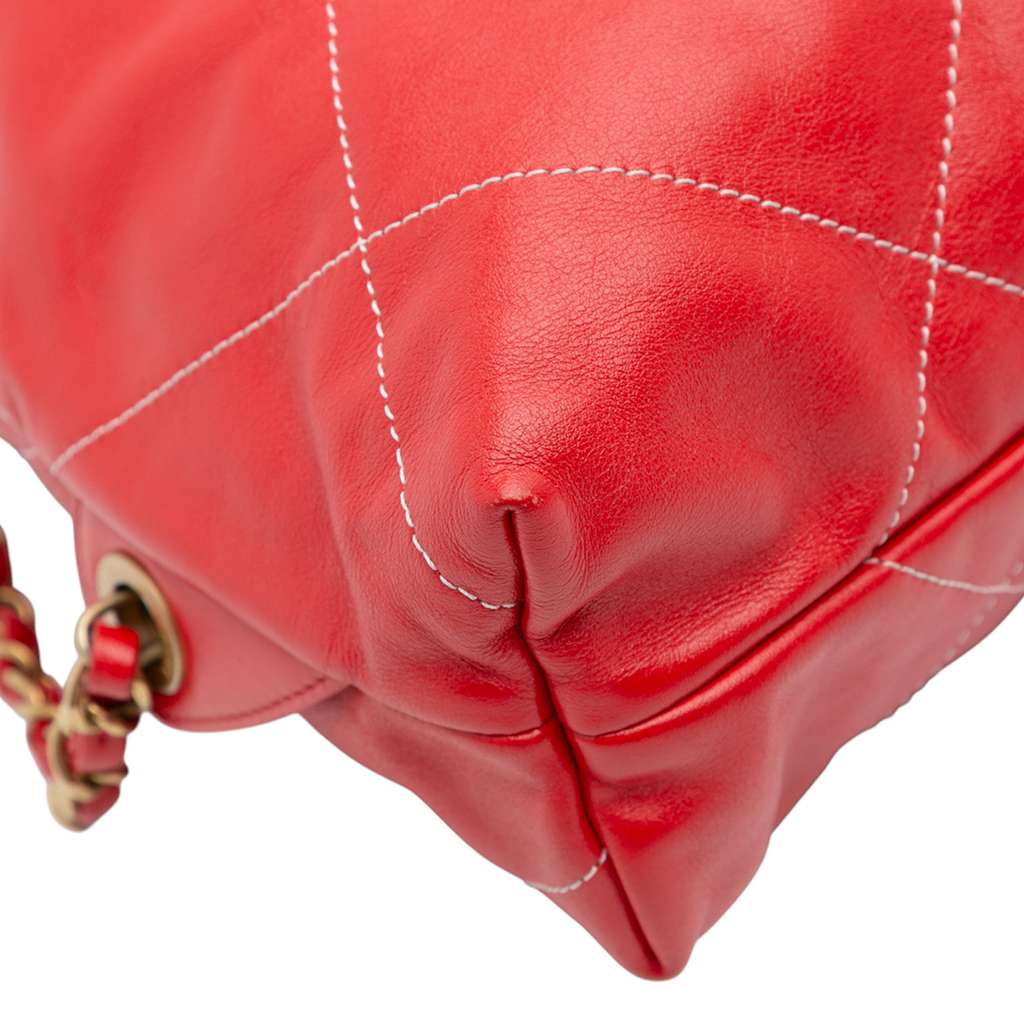 Chanel Large Shiny Quilted Calfskin 22 Backpack - Detail 2