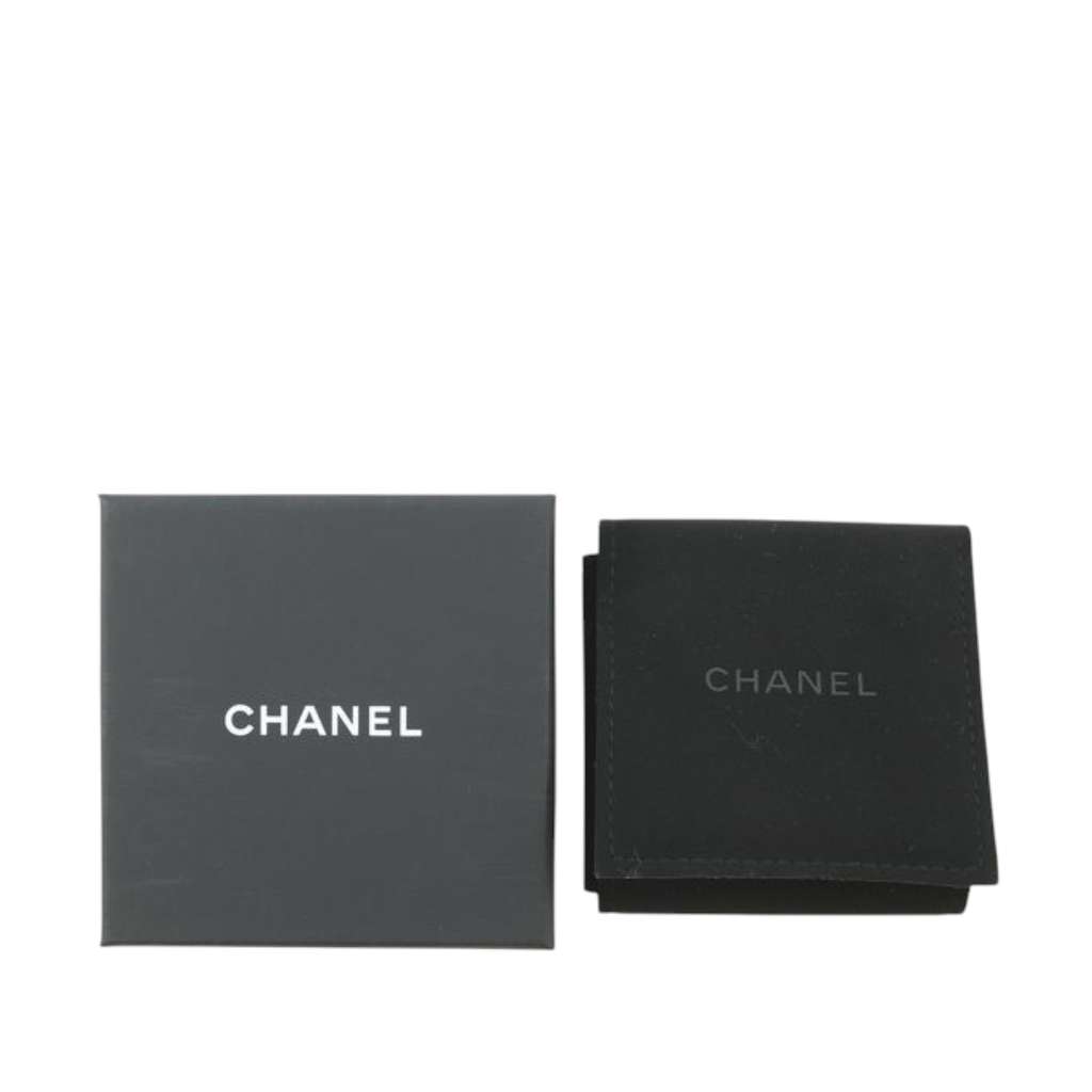 Chanel Gold Plated CC Faux Pearl Rhinestone Brooch - Image 11