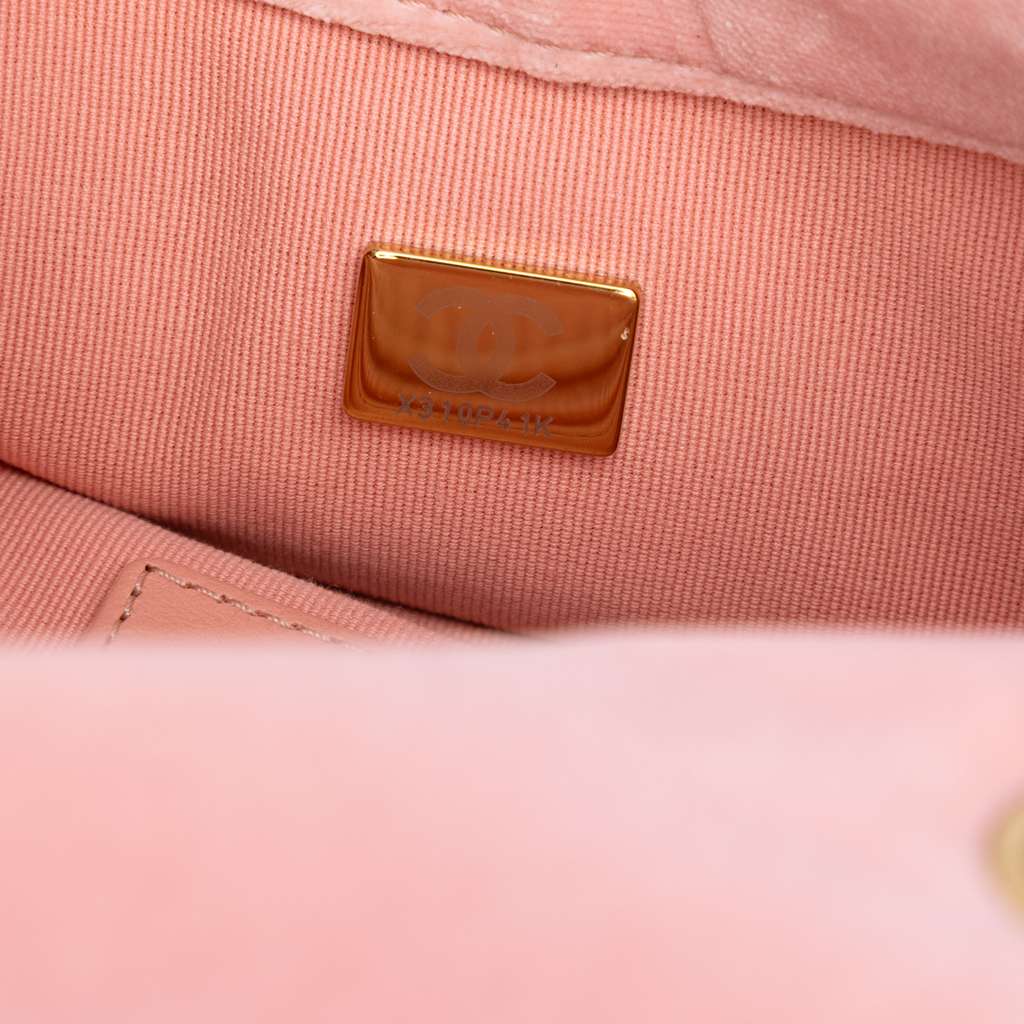 Chanel Mini Quilted Velvet Double Frame Flap - Detail 1