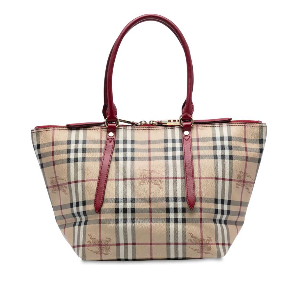 Burberry Small Haymarket Check Coated Canvas Salisbury Tote