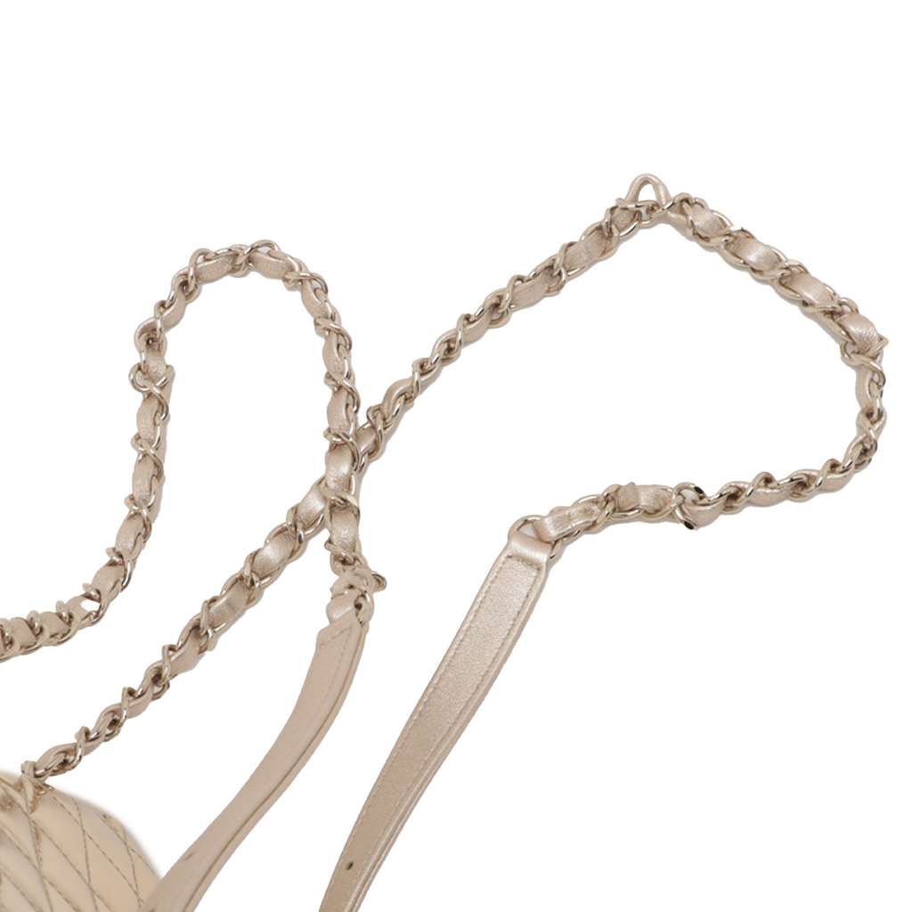 Chanel Quilted Metallic Mirror Calfskin Hollywood Boulevard Backpack - Image 14