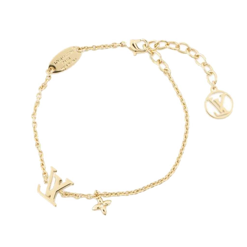 Louis Vuitton Gold Plated Crystal Iconic Bracelet