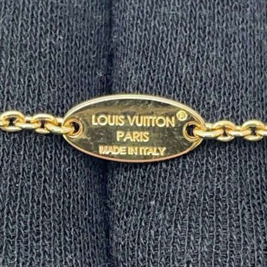 Louis Vuitton Gold Plated Crystal Iconic Bracelet - Side view
