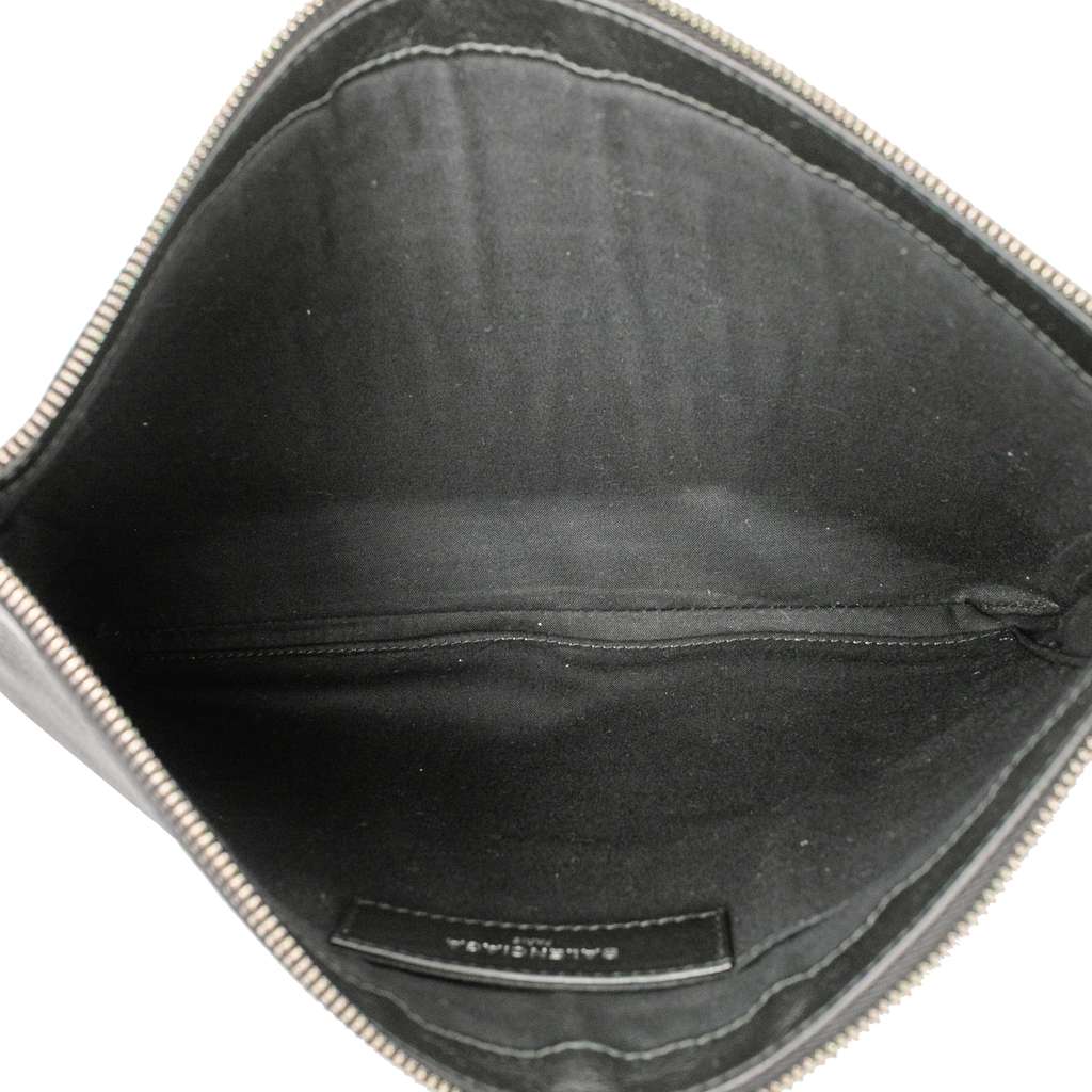 Balenciaga Leather Navy Clip M - 4