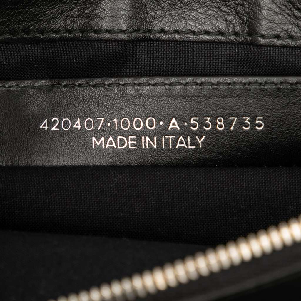 Balenciaga Leather Navy Clip M - Detail 1