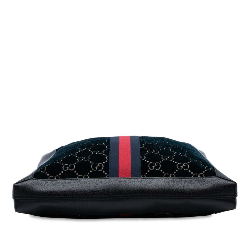 Gucci Large GG Velvet Web Ophidia Tote - Image 6