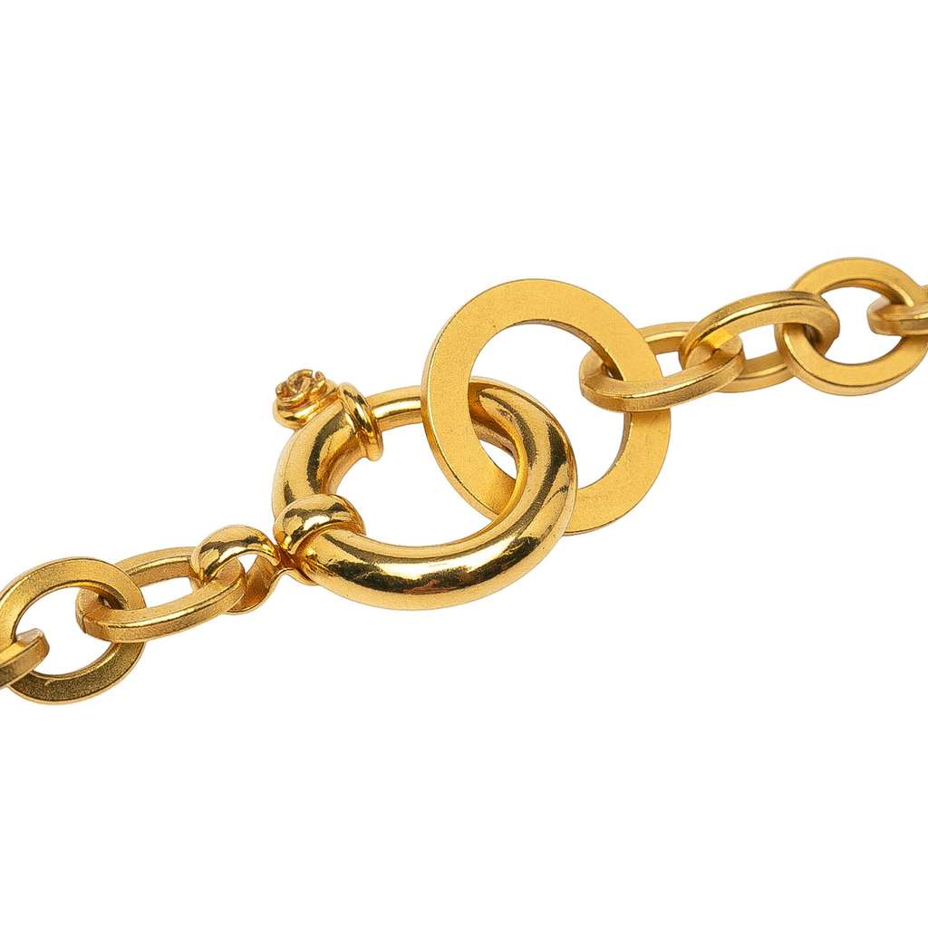Chanel Gold Plated Chain Necklace - 3