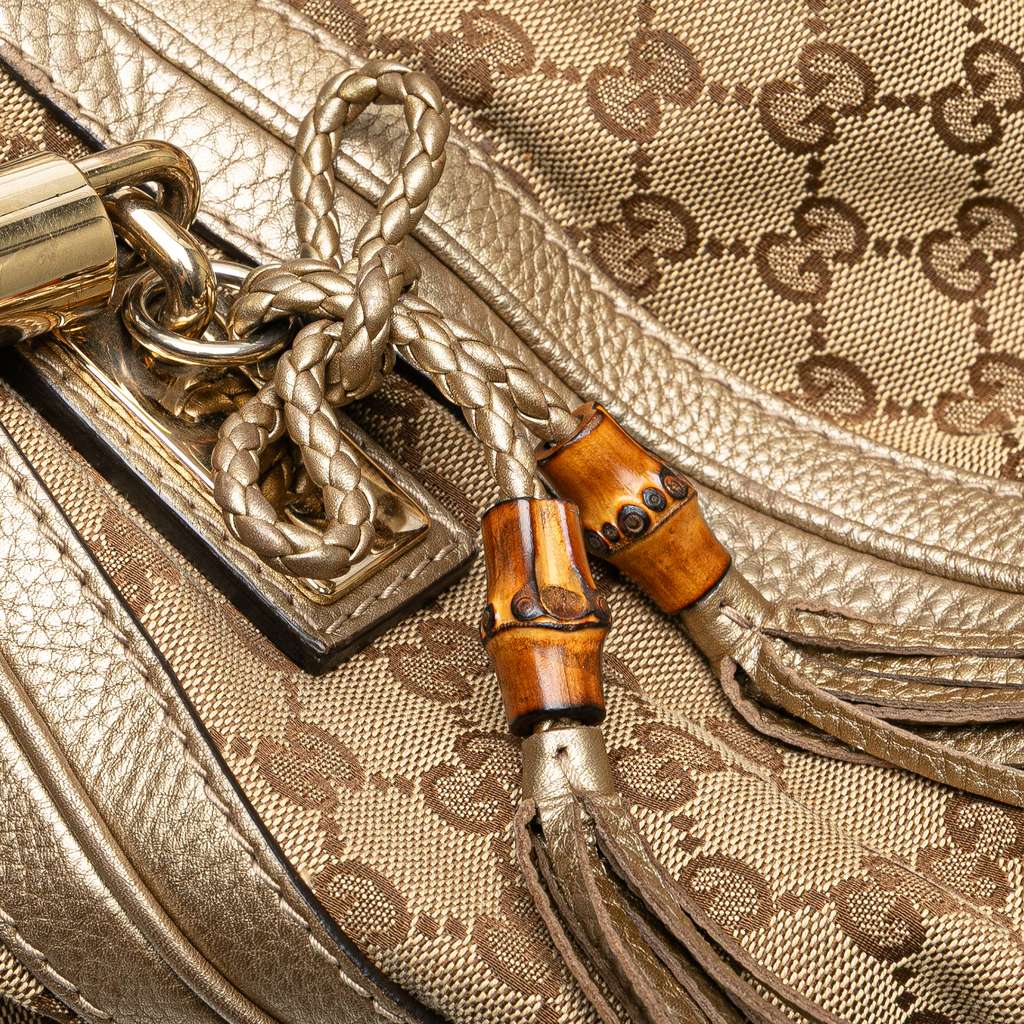 Gucci Large GG Canvas Bella Shoulder Bag - Image 12