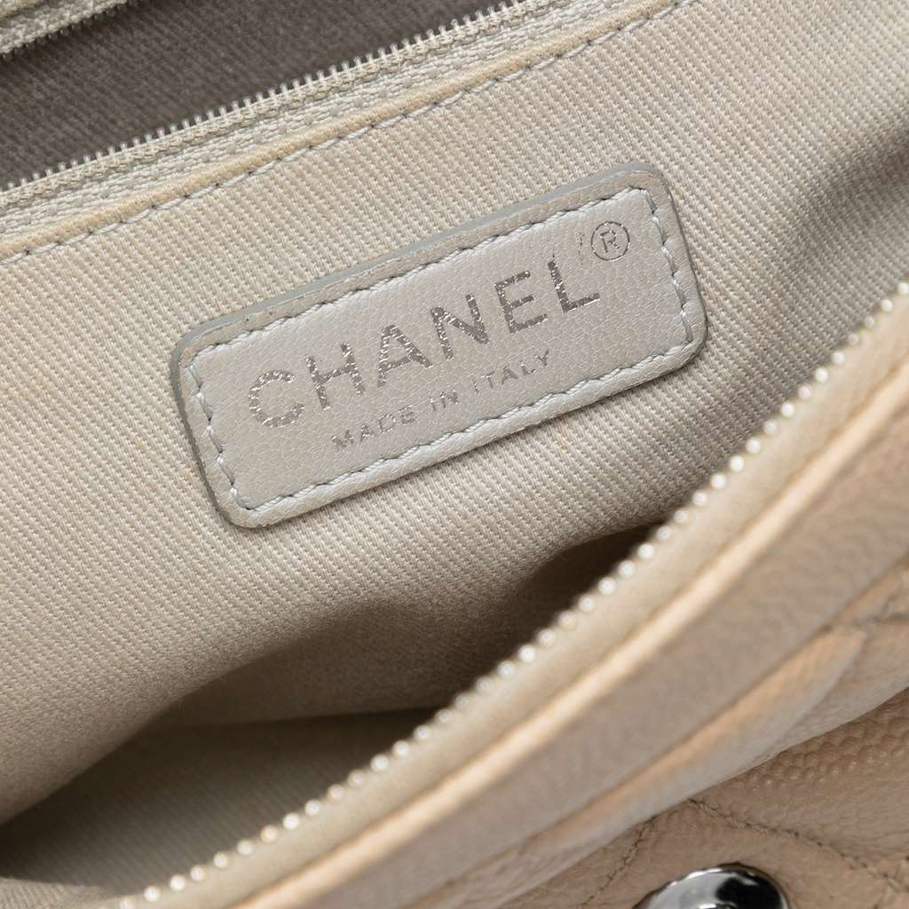 Chanel Medium Quilted Caviar Easy Flap - Side view