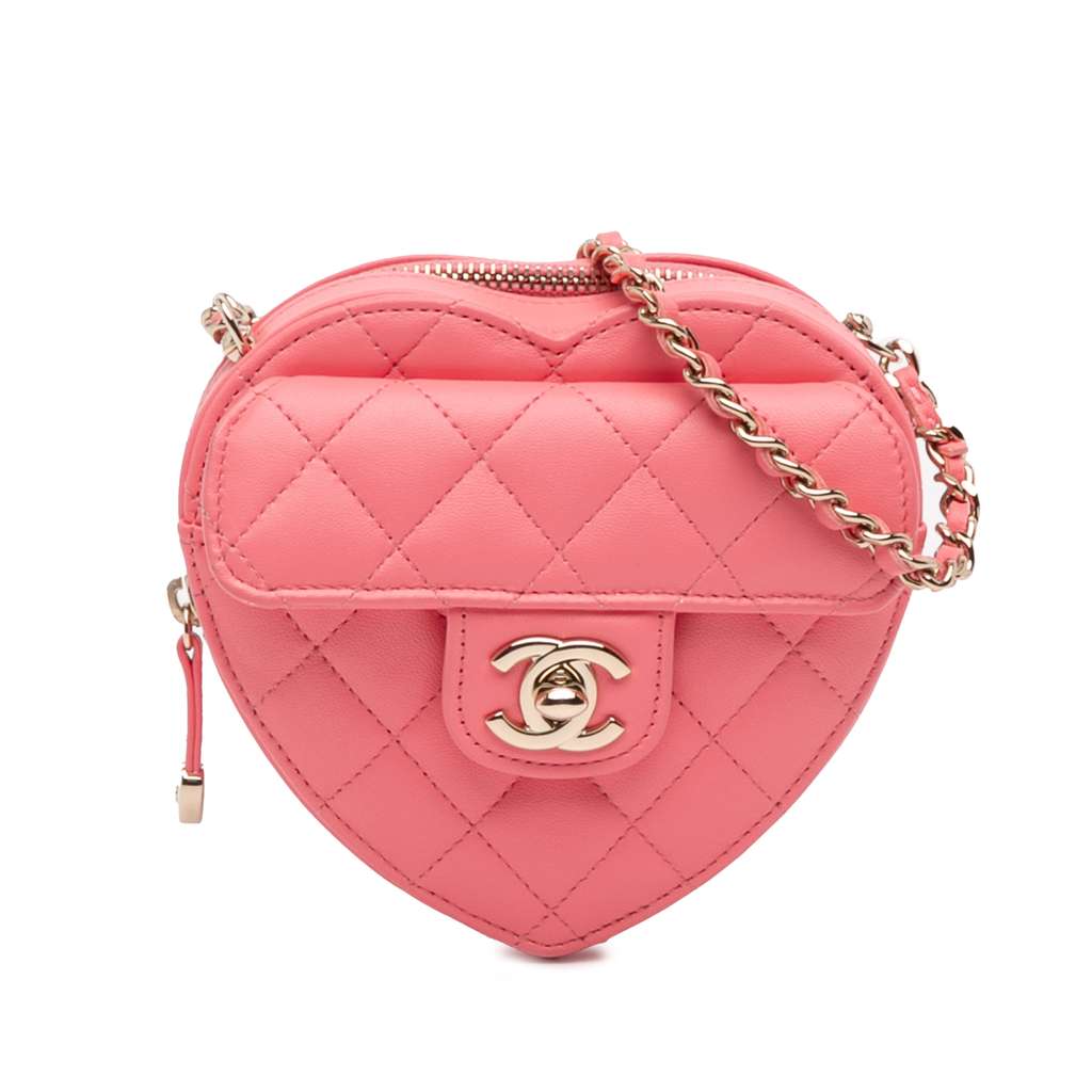 Chanel Mini Lambskin CC in Love Heart Crossbody