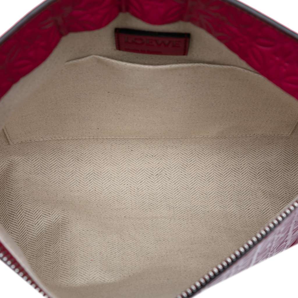 Loewe Embossed Calfskin Anagram Repeat T Pouch - 4