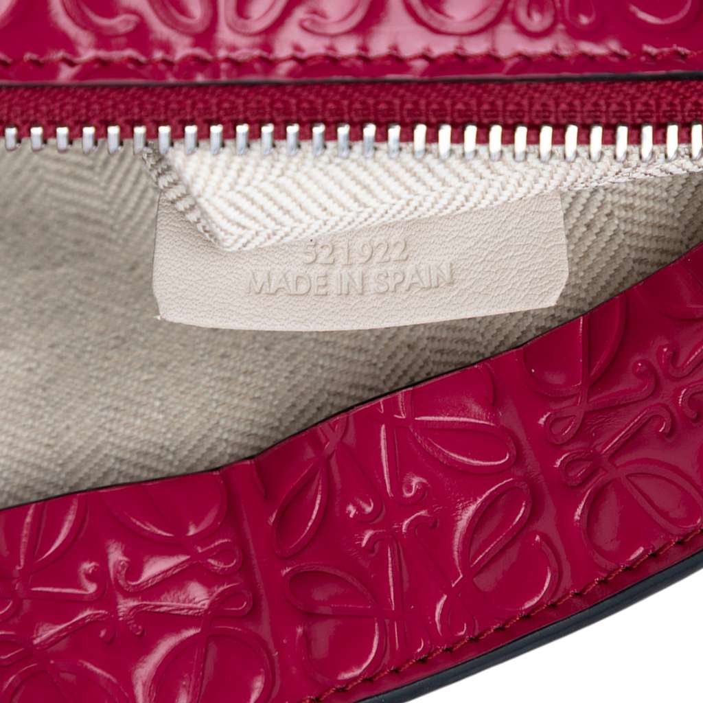 Loewe Embossed Calfskin Anagram Repeat T Pouch - Side view