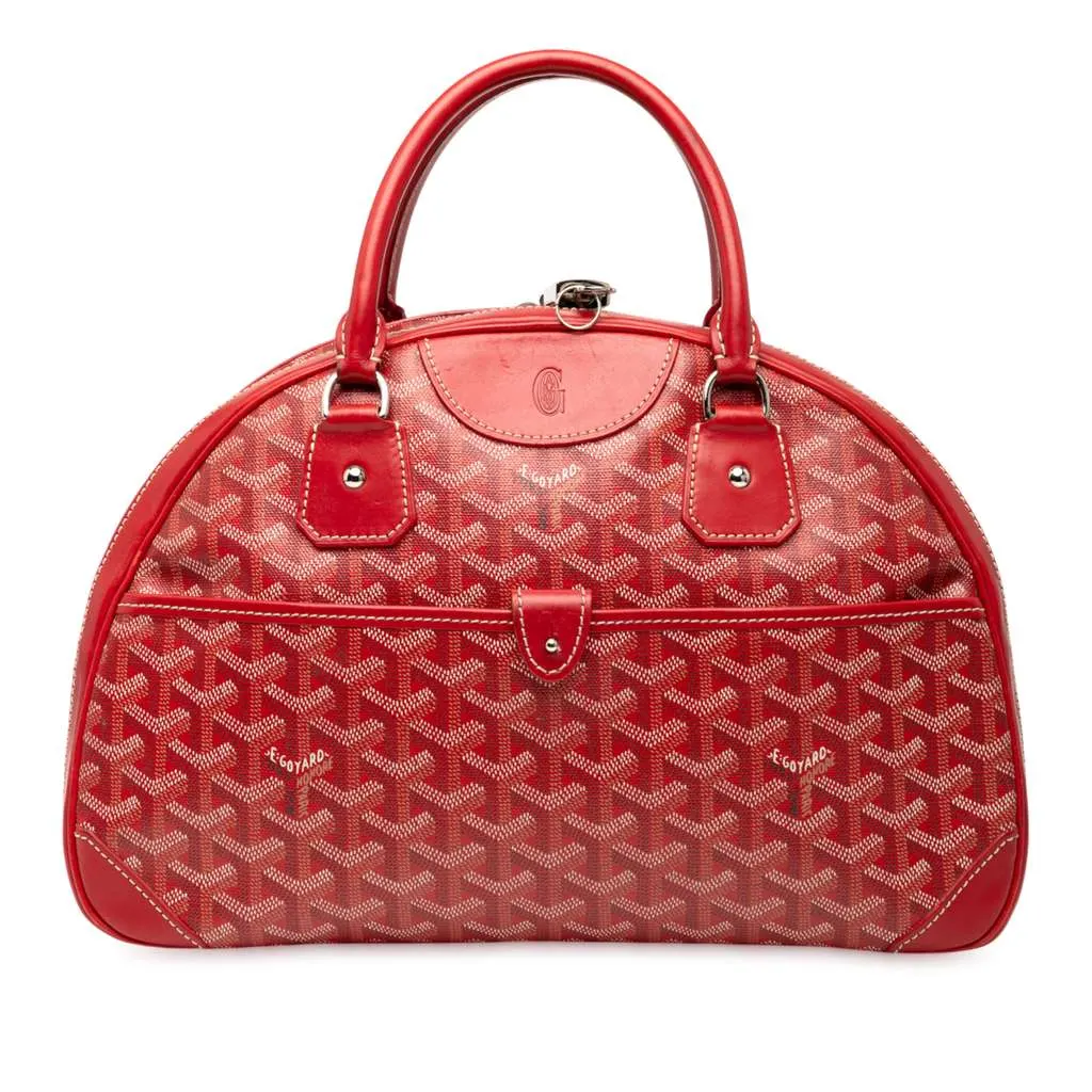 Goyard Goyardine Saint Jeanne MM Red Canvas Good - Front View