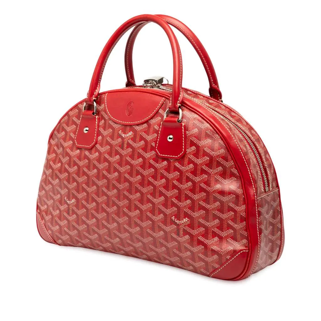 Goyard Goyardine Saint Jeanne MM Red Canvas Good - Back View