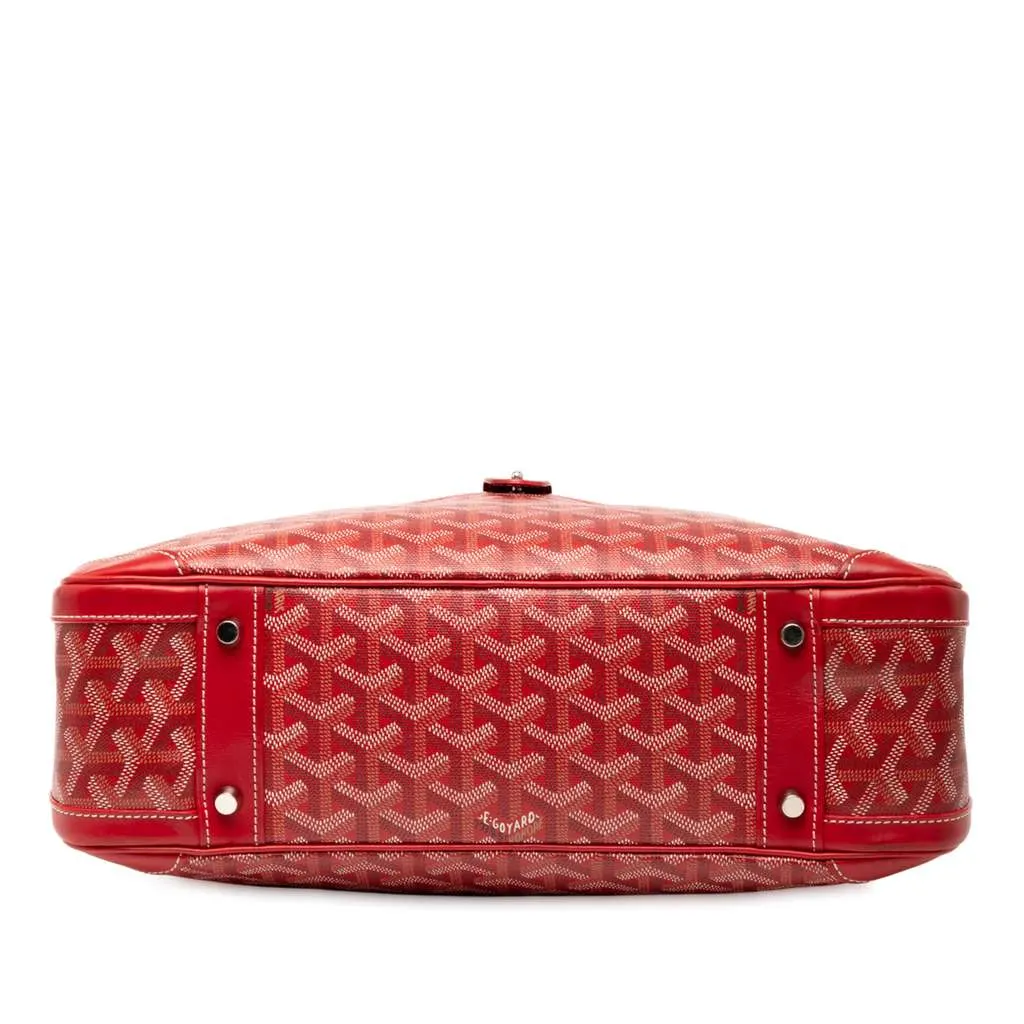 Goyard Goyardine Saint Jeanne MM Red Canvas Good - Inside View