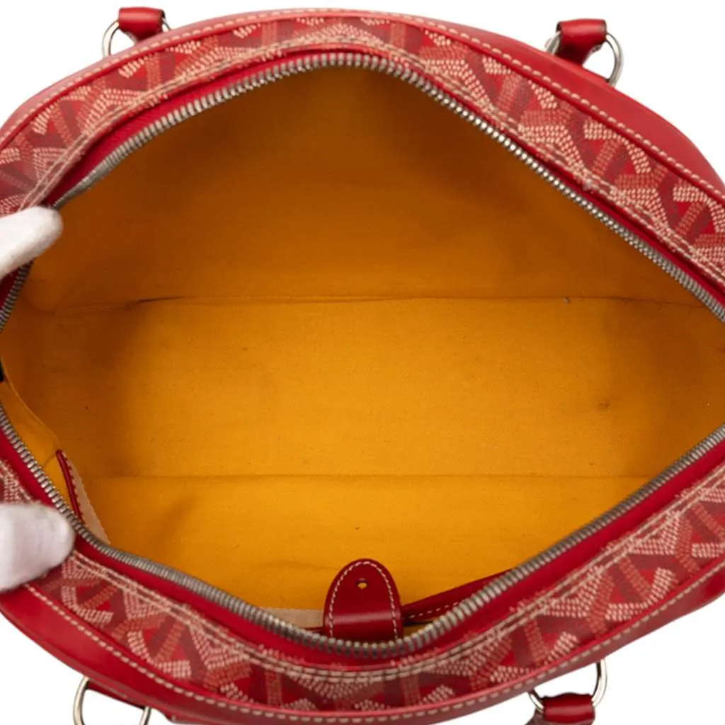 Goyard Goyardine Saint Jeanne MM Red Canvas Good - Model View