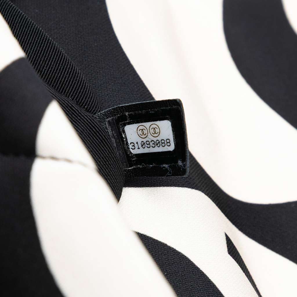 Chanel Medium Printed Silk 19 Flap - Side view