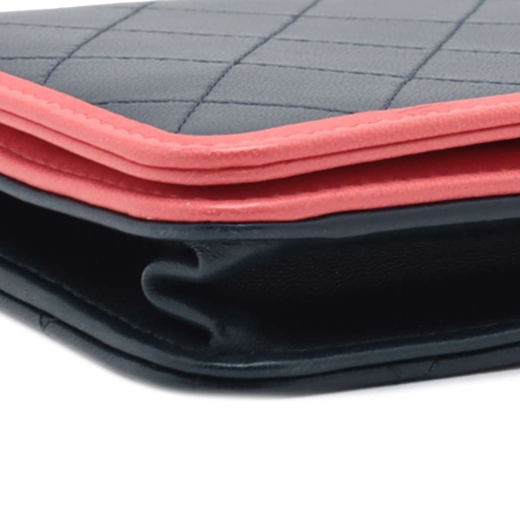 Chanel Quilted Lambskin Color Pop Wallet on Chain - Image 10