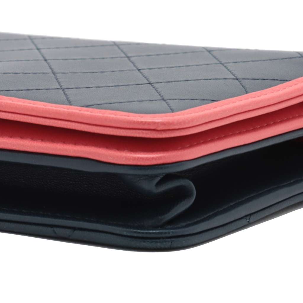 Chanel Quilted Lambskin Color Pop Wallet on Chain - Image 11