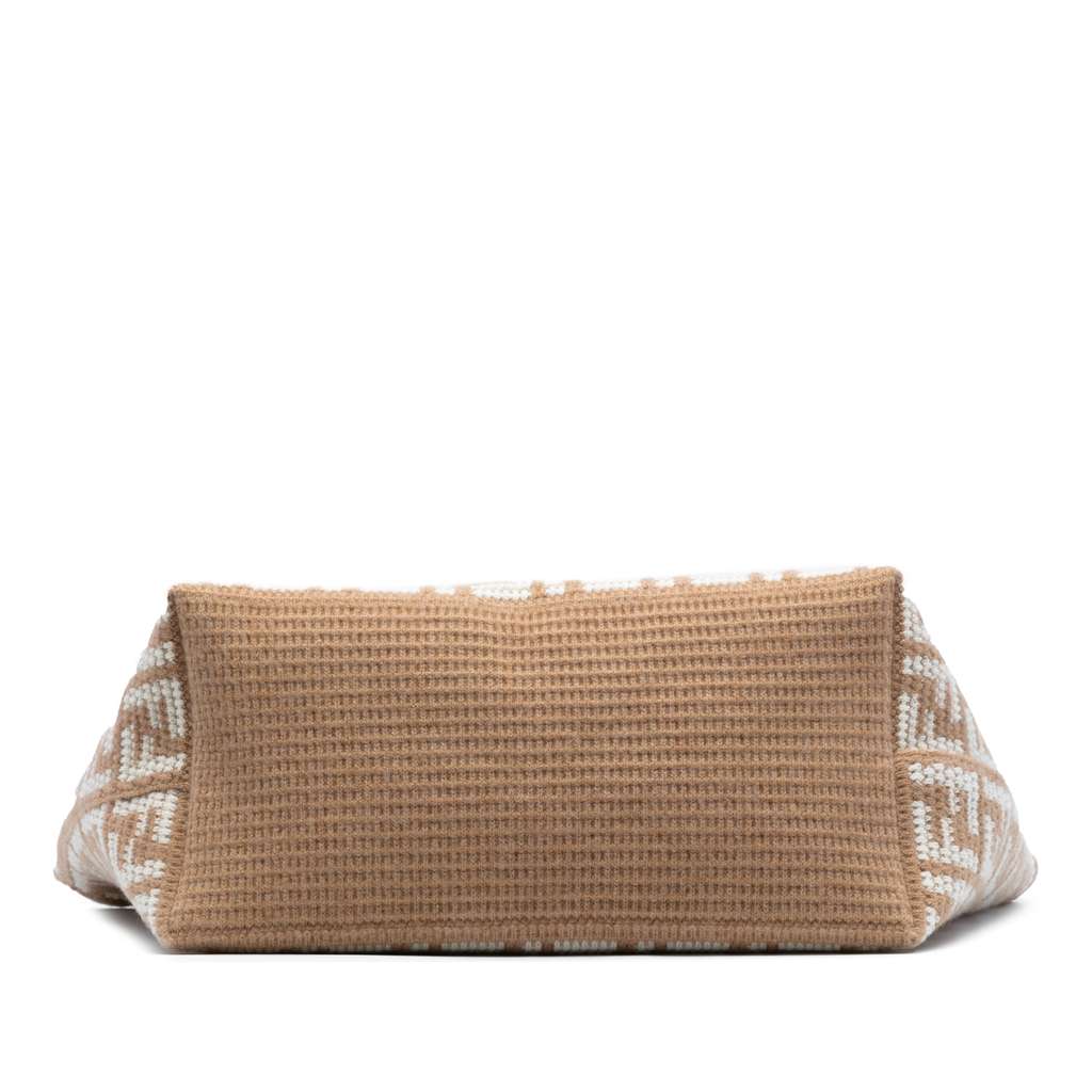 Fendi Large Zucca Cashmere Shopper Tote - Image 6