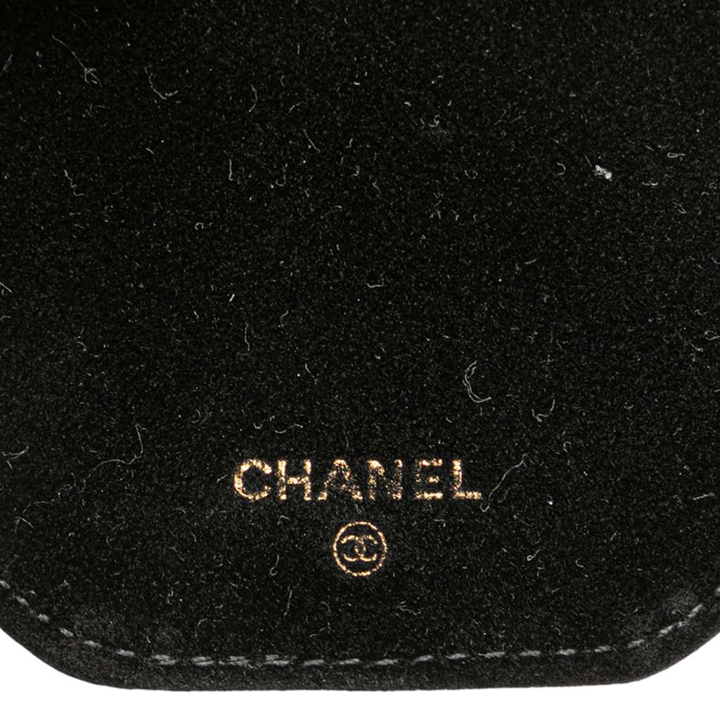 Chanel Caviar Round Travel Jewelry Case - Side view
