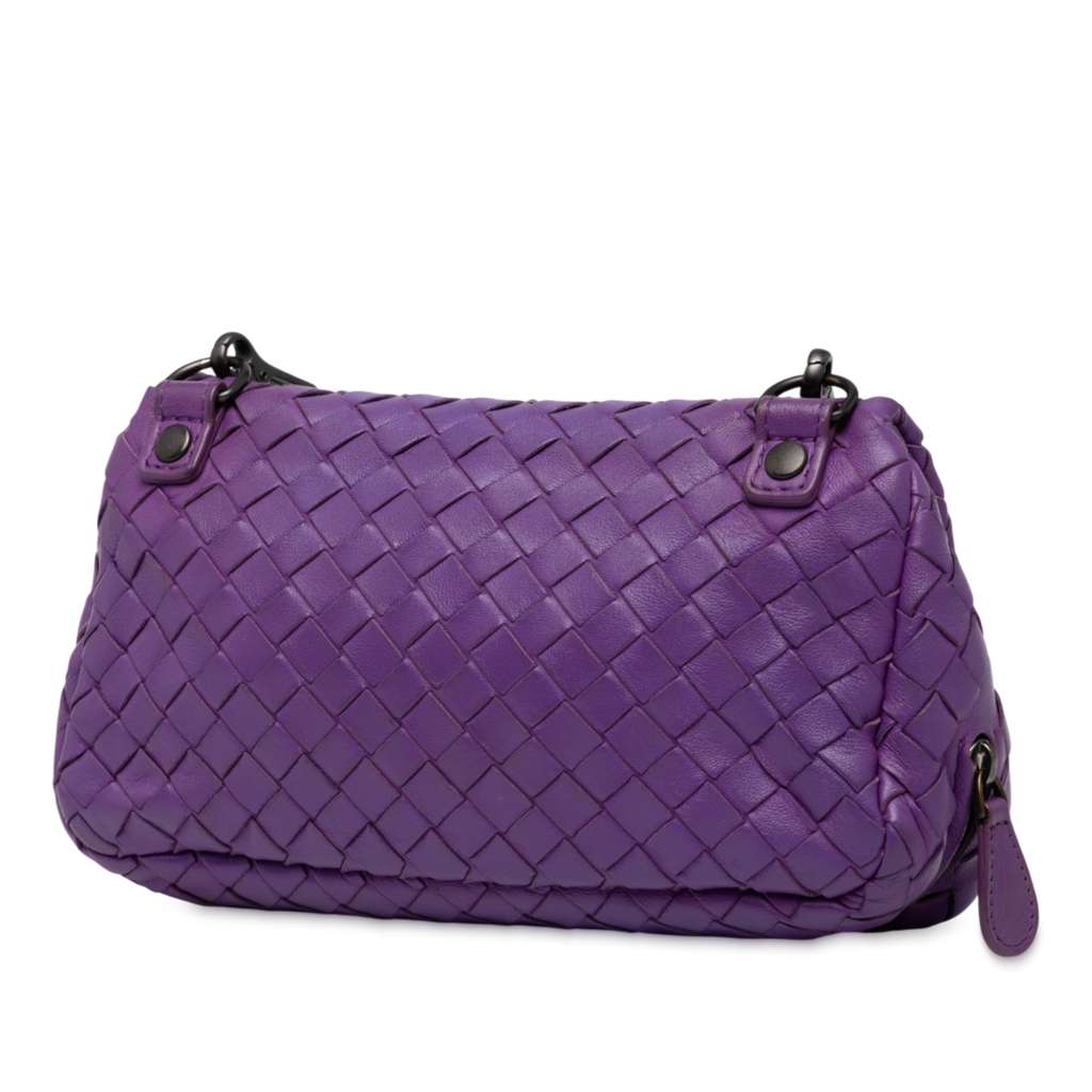 Bottega Veneta Mini Nappa Intrecciato Expandable Chain Flap Crossbody - 2