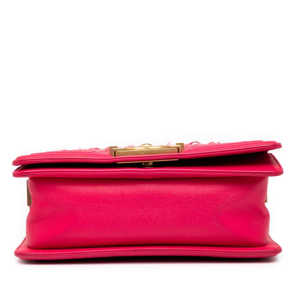 Chanel Mini Tweed and Lambskin Boy Flap - Image 6