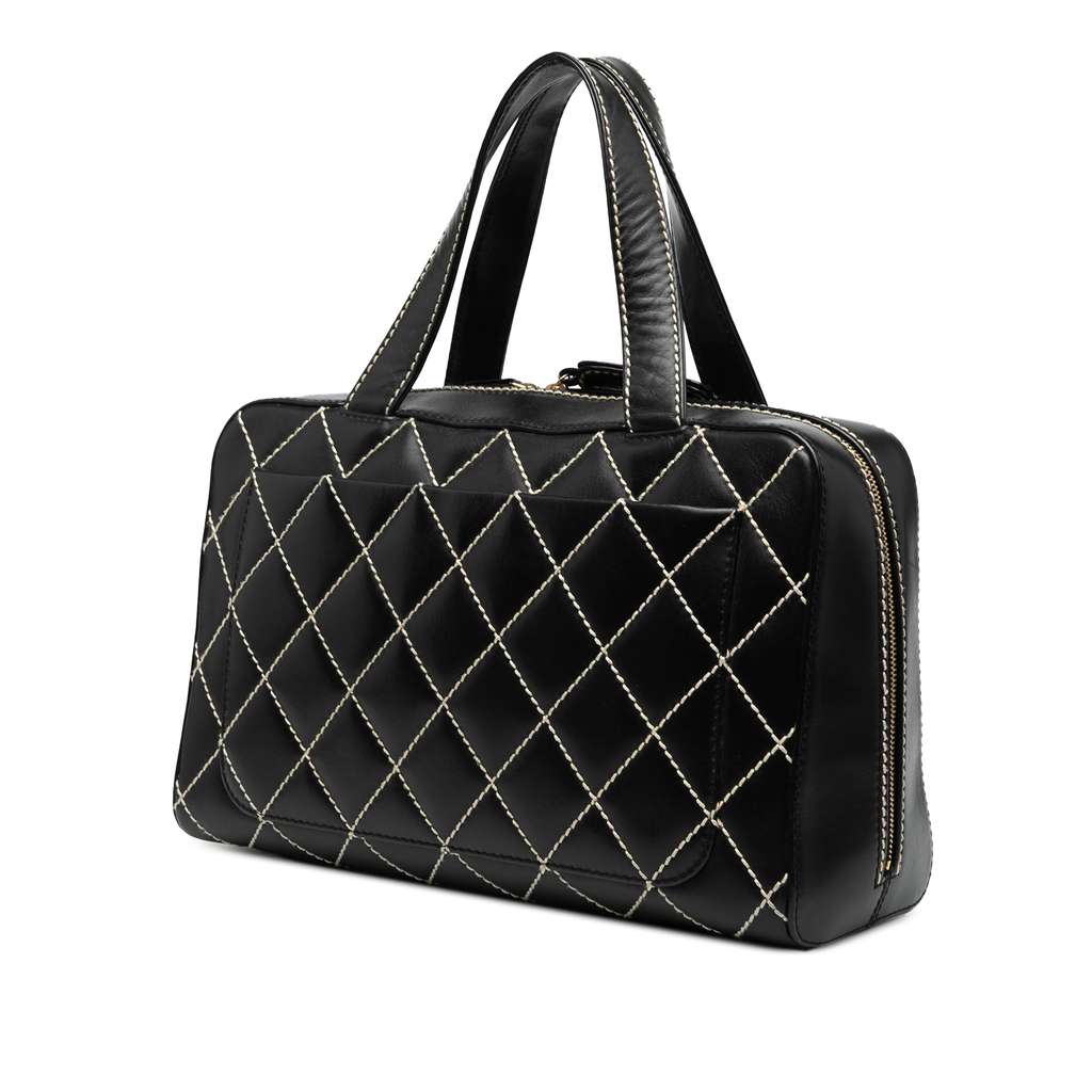 Chanel CC Lambskin Wild Stitch Handbag - 2