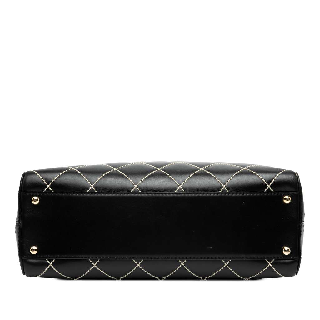 Chanel CC Lambskin Wild Stitch Handbag - 3