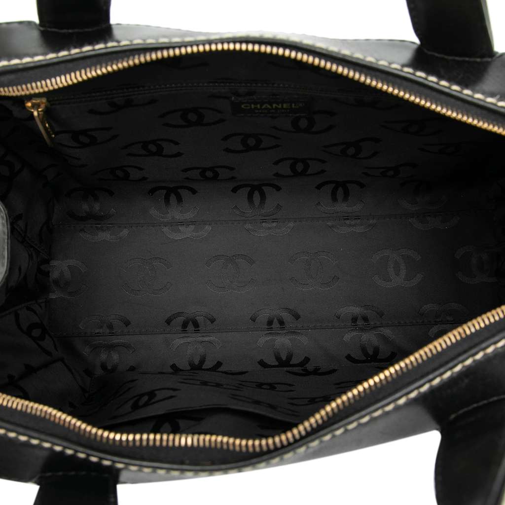 Chanel CC Lambskin Wild Stitch Handbag - 4